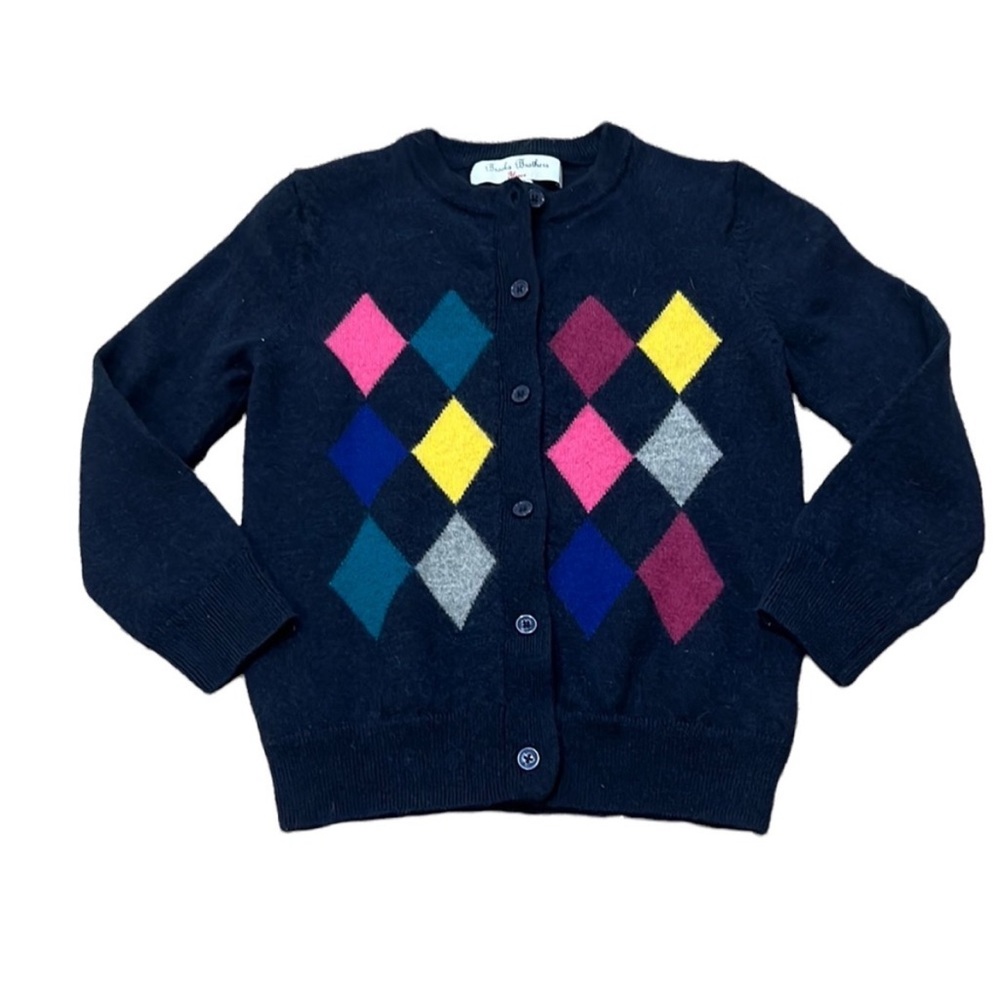Brooks Brothers Boys Blue Cardigan Sweater Size XS (4)